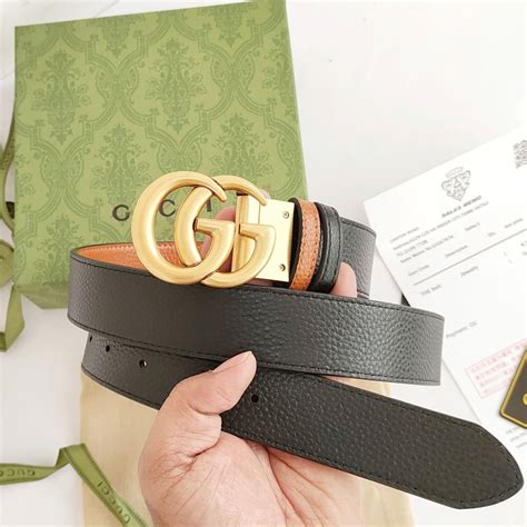 gucci reversible belt black brown